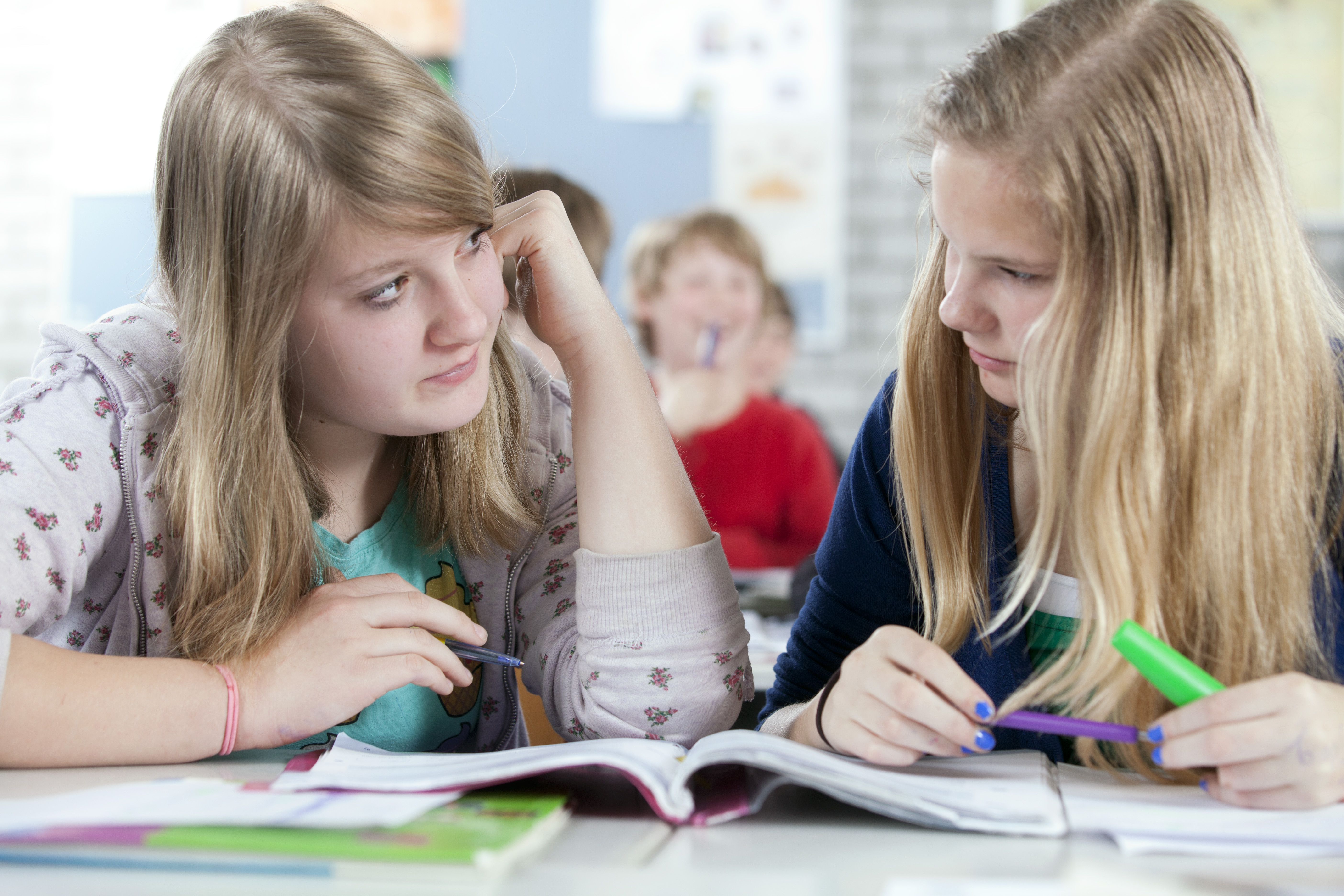 Leerlingen in de klas